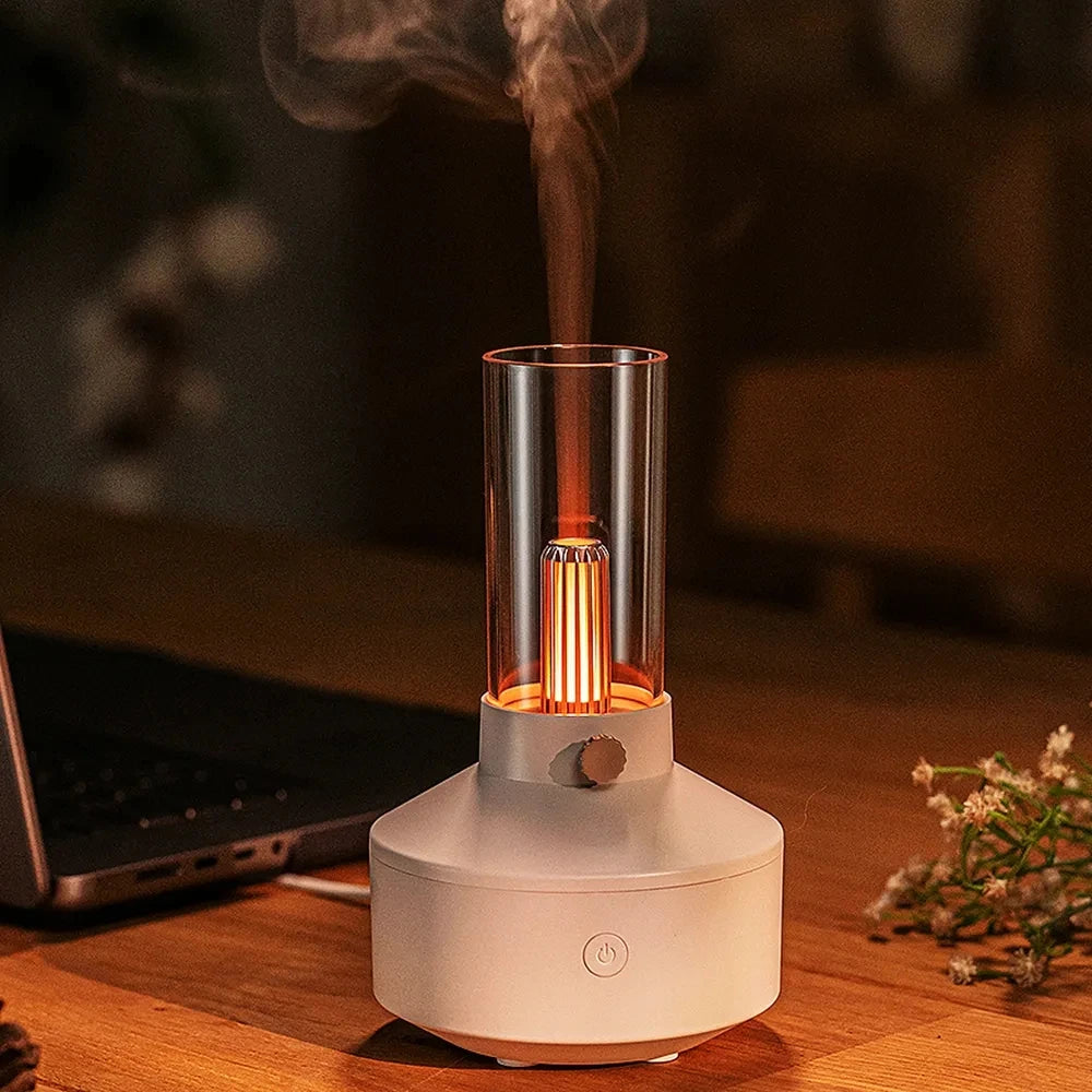 Candlelight Flame Aromatherapy Diffuser & Humidifier