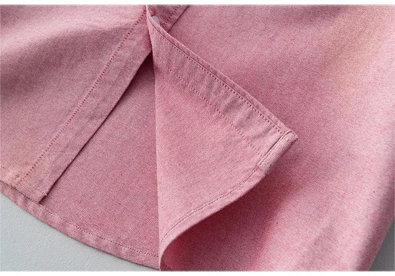 Men’s 100% Cotton Oxford Long-Sleeve Shirt