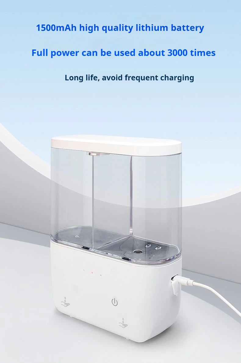 Dual-Head Wall-Mounted Automatic Soap Dispenser