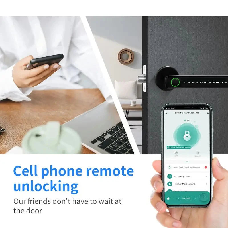 RYNX Tuya Smart Fingerprint Door Lock