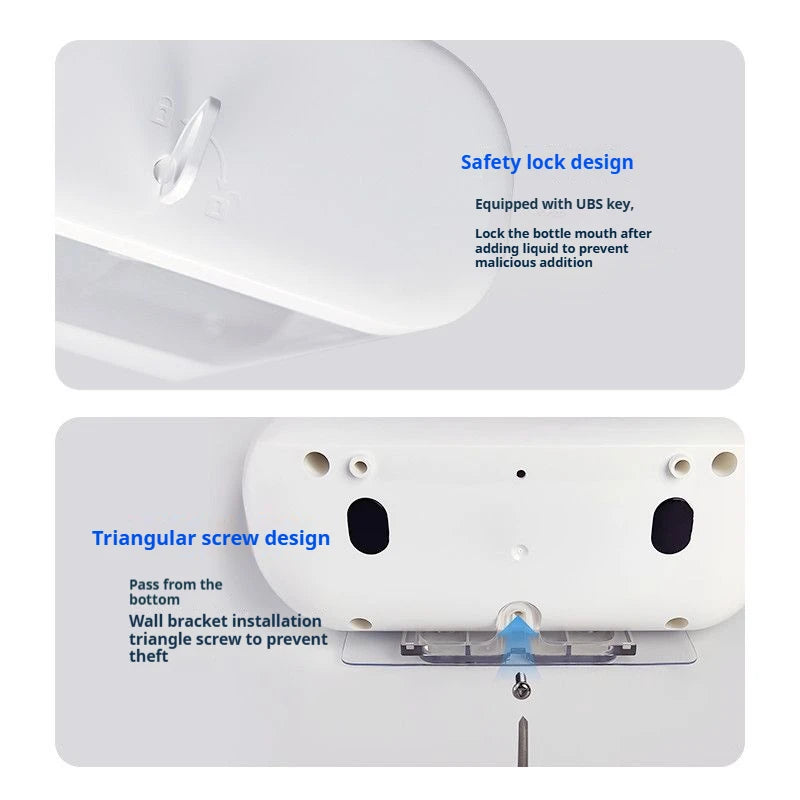 Dual-Head Wall-Mounted Automatic Soap Dispenser