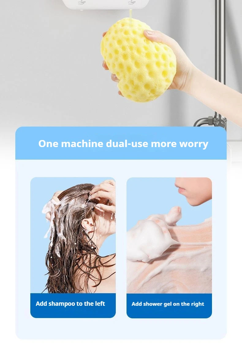 Dual-Head Wall-Mounted Automatic Soap Dispenser
