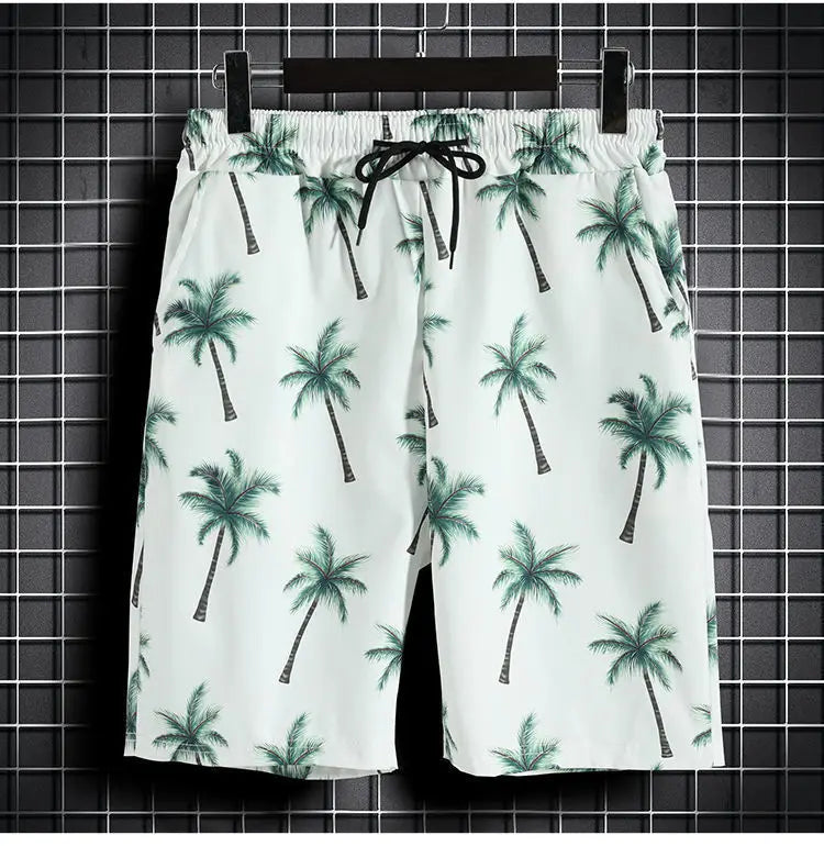 Men’s Quick-Dry Hawaiian 2-Piece Beach Set