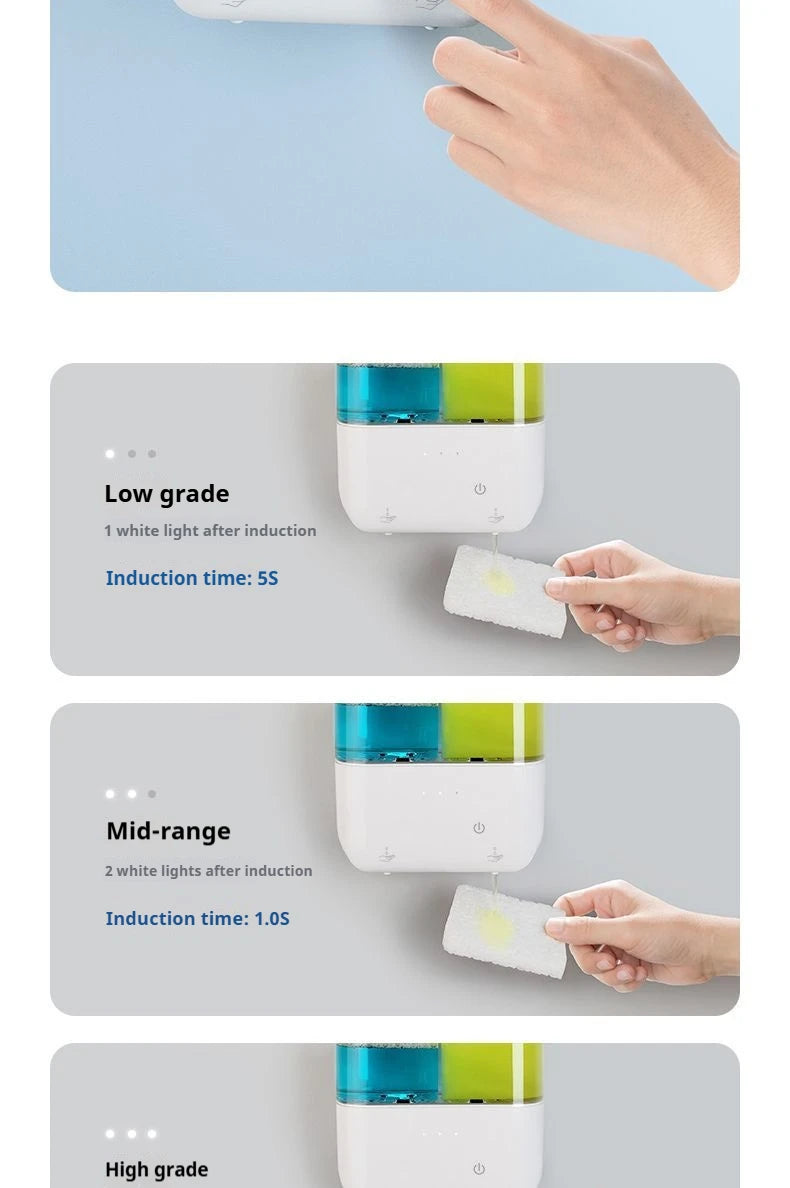 Dual-Head Wall-Mounted Automatic Soap Dispenser