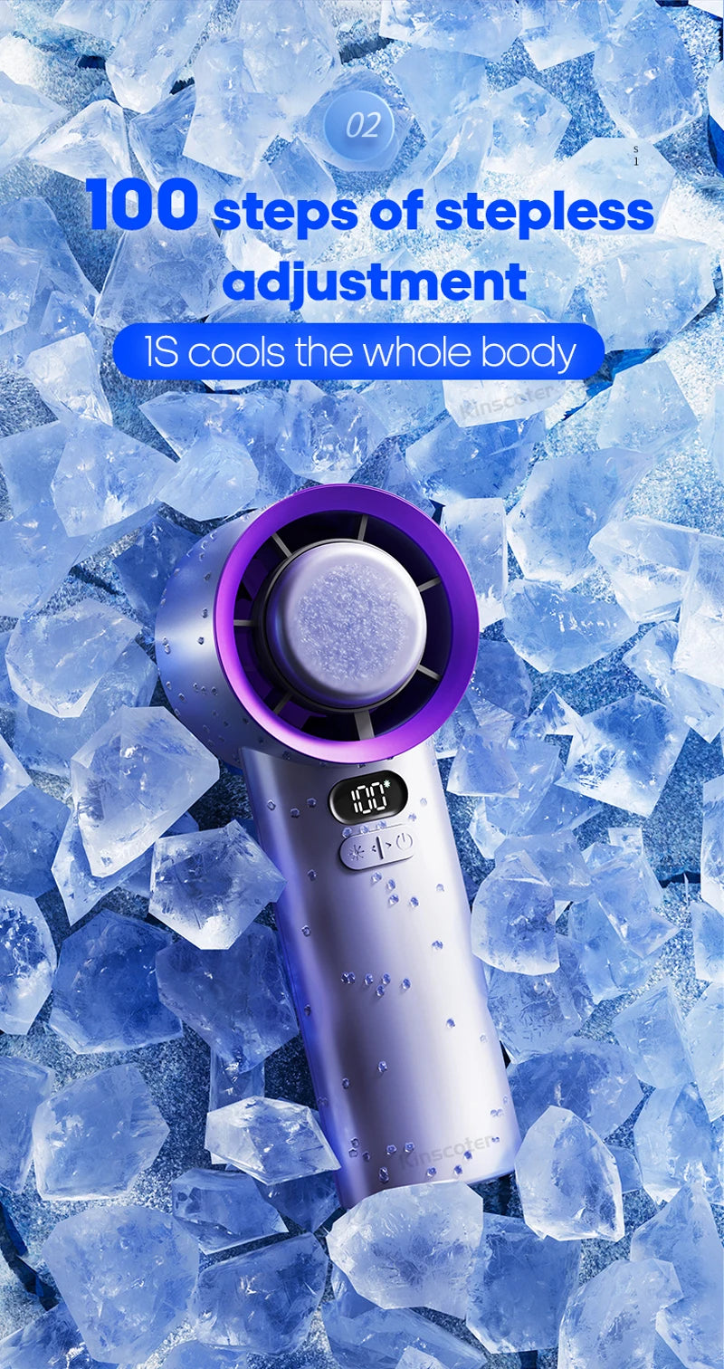 KINSCOTER Portable Turbo Fan – 100 Speeds