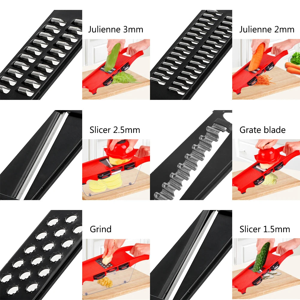 HILIFE 6-Blade Fruit & Vegetable Slicer