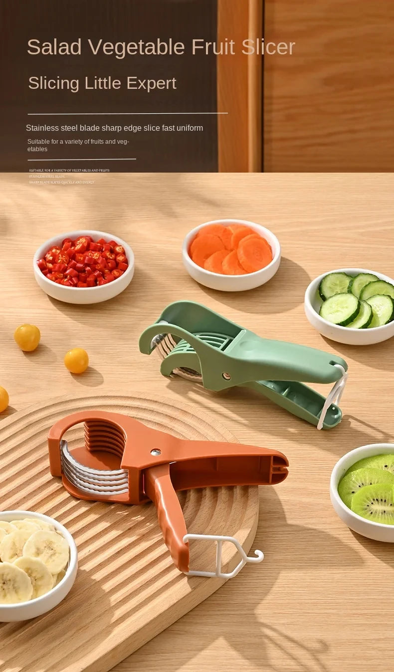HooFun Stainless Steel Vegetable & Fruit Slicer