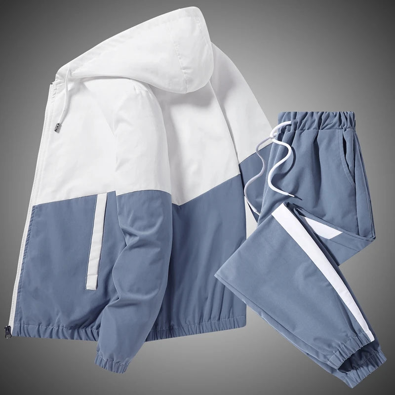 Men’s 2025 Hooded Tracksuit Jogger Set