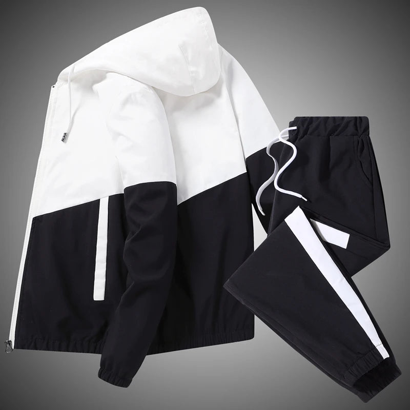 Men’s 2025 Hooded Tracksuit Jogger Set