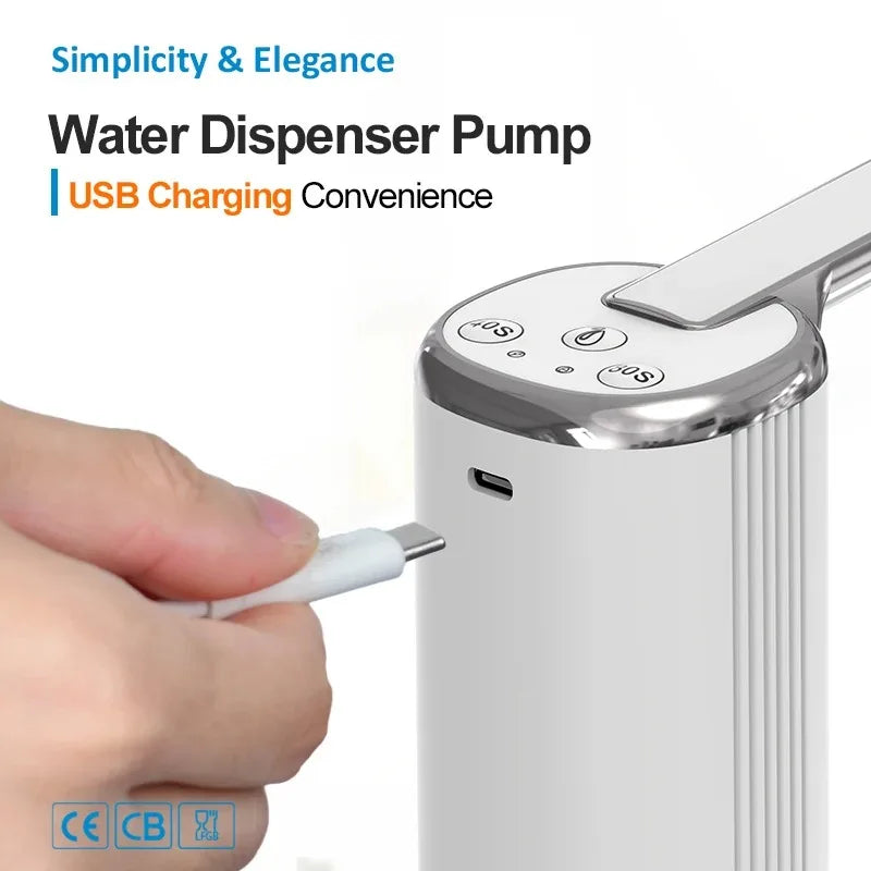 Foldable USB Rechargeable Water Dispenser Pump