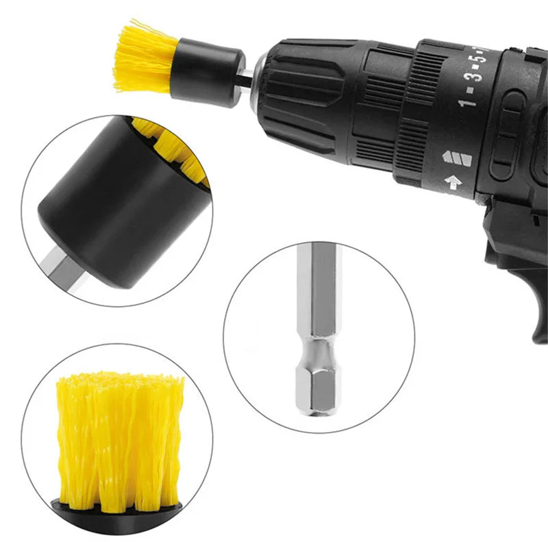 5pcs Electric Drill Brush Cleaning Kit