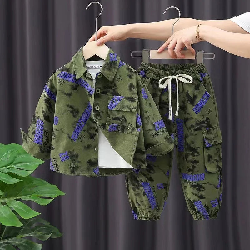 Boys 2025 Spring/Autumn Tracksuit
