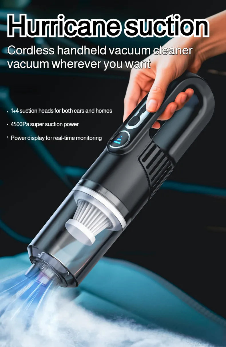 Wireless Car Vacuum Cleaner 4500Pa