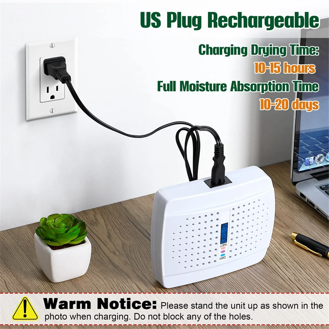 Rechargeable Small Dehumidifier – 2PCS