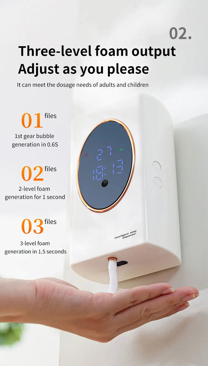Intelligent Wall-Mounted Infrared Soap Dispenser