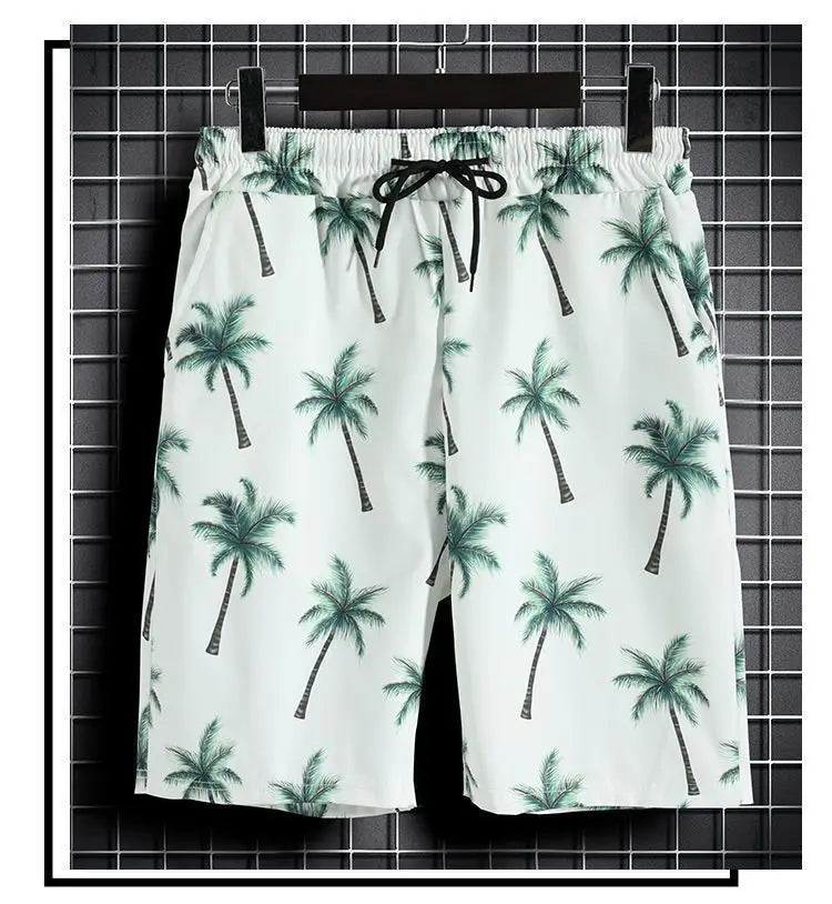 Men’s Quick-Dry Hawaiian 2-Piece Beach Set