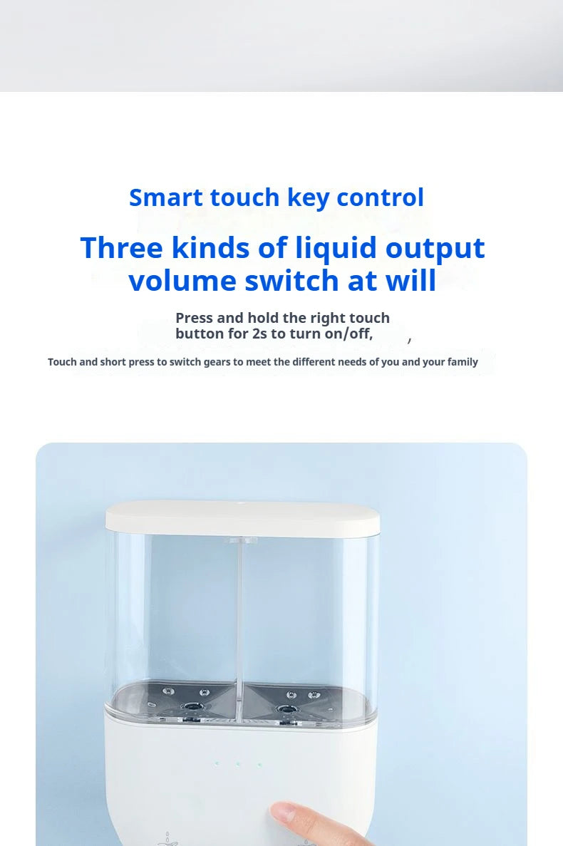 Dual-Head Wall-Mounted Automatic Soap Dispenser