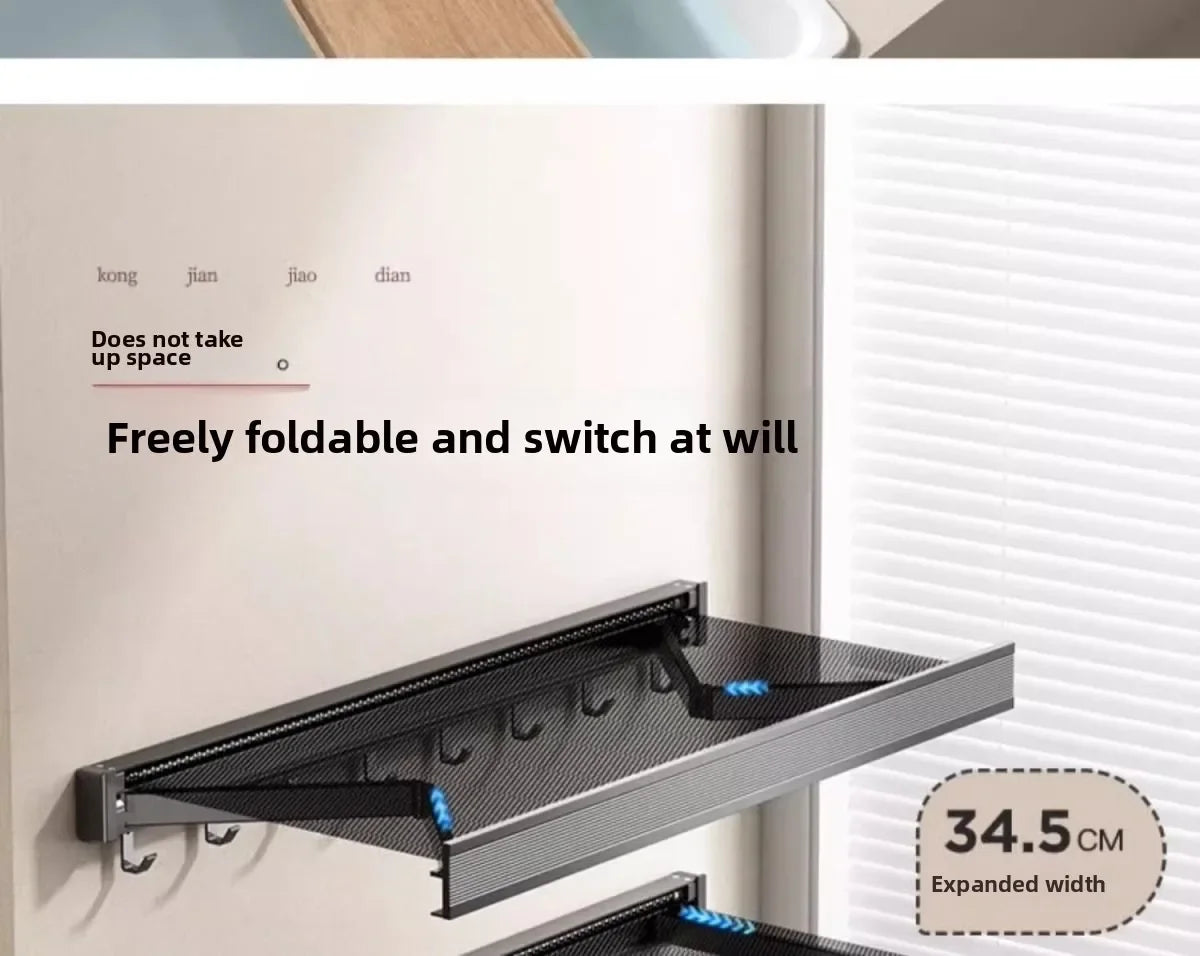 Invisible Folding Bathroom Towel Rack