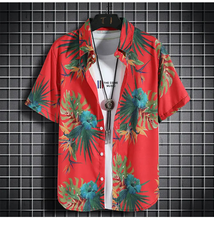 Men’s Quick-Dry Hawaiian 2-Piece Beach Set