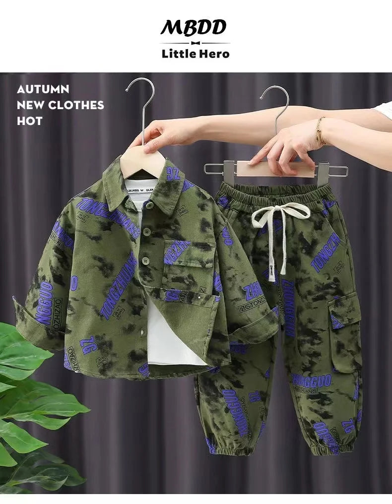 Boys 2025 Spring/Autumn Tracksuit