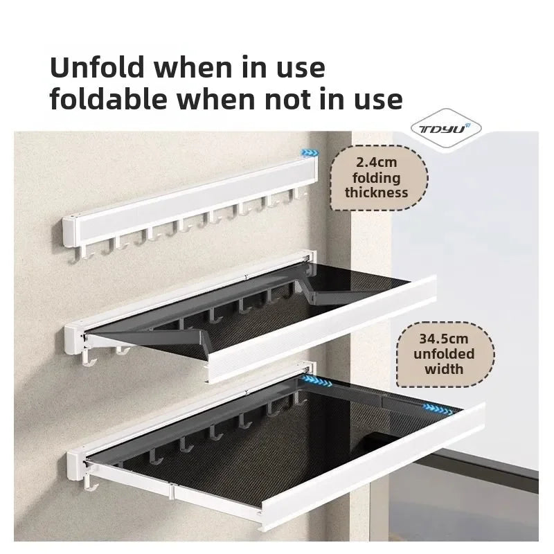 Invisible Folding Bathroom Towel Rack