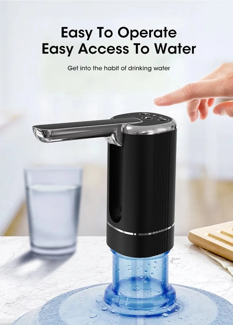 Foldable USB Rechargeable Water Dispenser Pump
