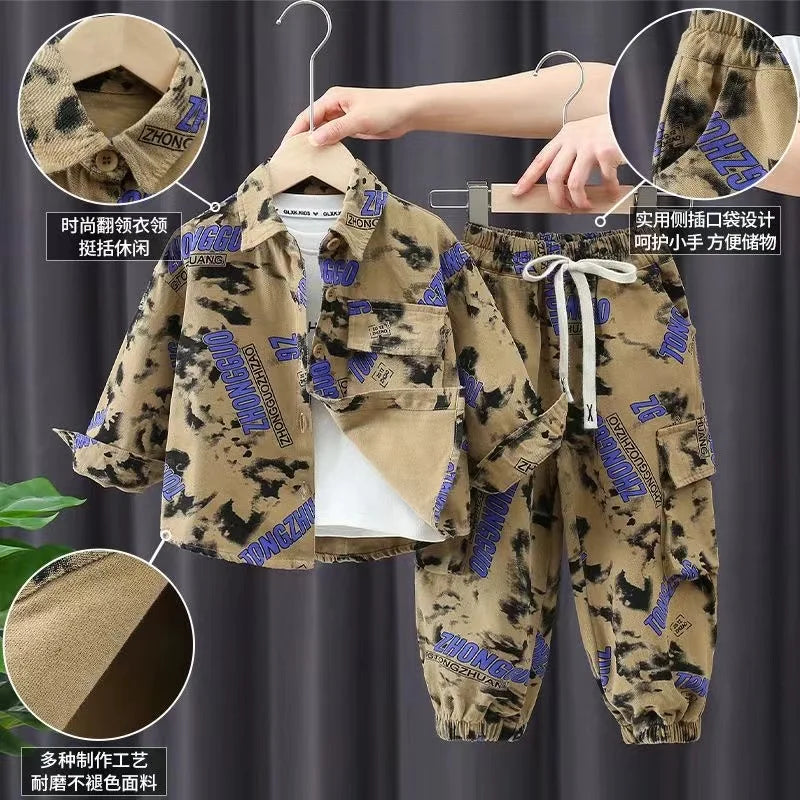 Boys 2025 Spring/Autumn Tracksuit