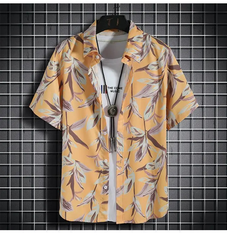 Men’s Quick-Dry Hawaiian 2-Piece Beach Set