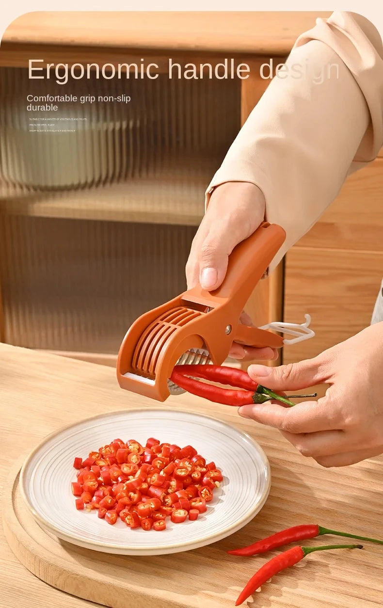 HooFun Stainless Steel Vegetable & Fruit Slicer