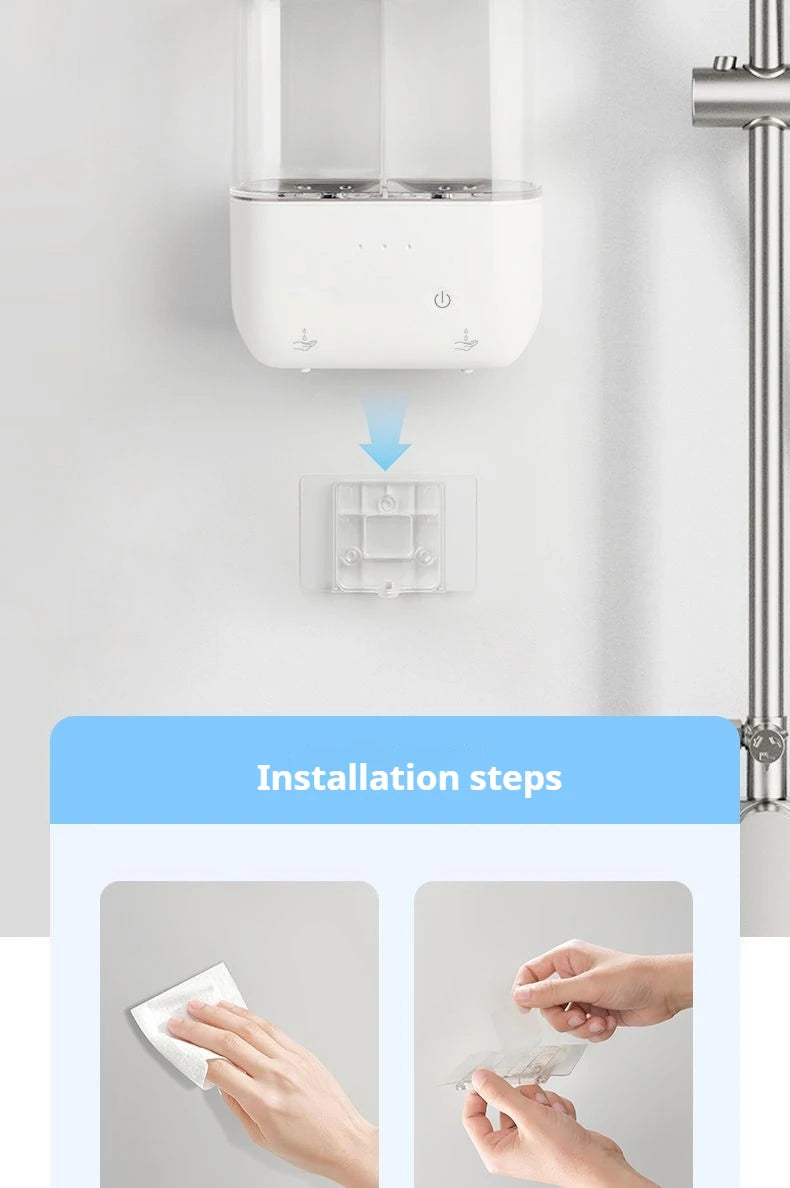 Dual-Head Wall-Mounted Automatic Soap Dispenser