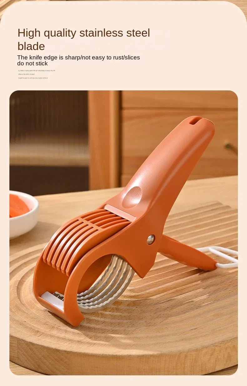 HooFun Stainless Steel Vegetable & Fruit Slicer