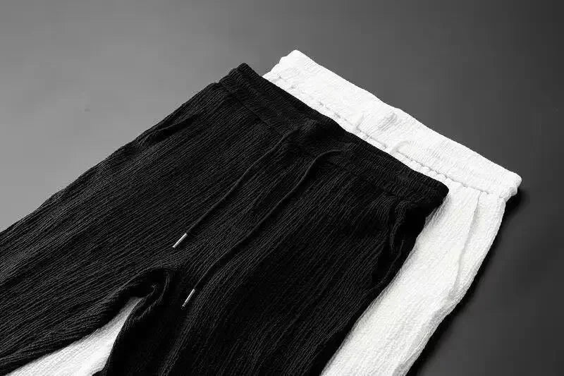 Men’s Summer Ice Silk Linen 2-Piece Set