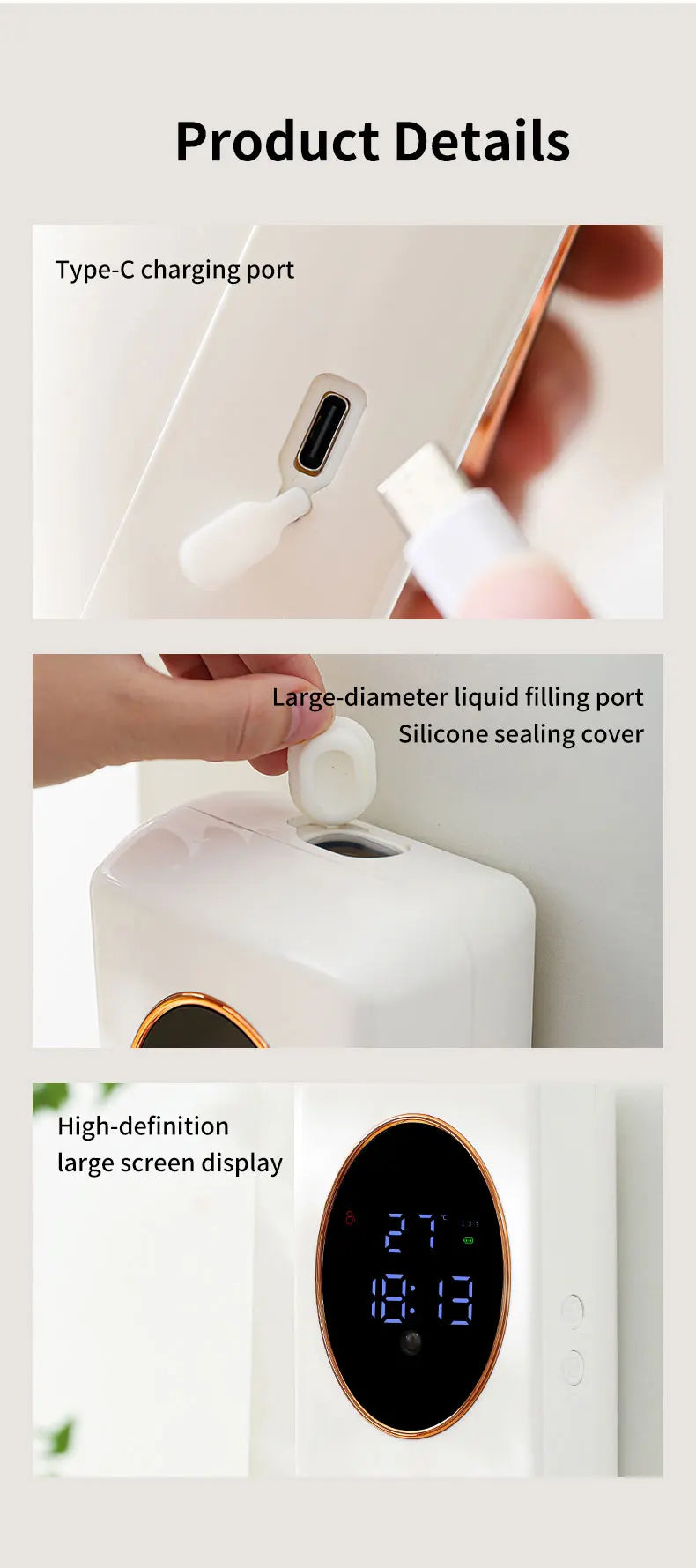 Intelligent Wall-Mounted Infrared Soap Dispenser