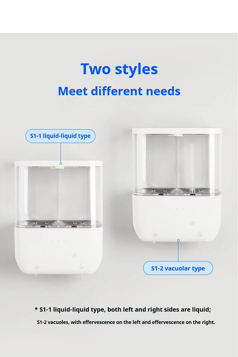 Dual-Head Wall-Mounted Automatic Soap Dispenser