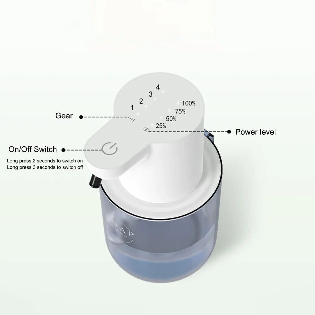 400ml Rechargeable Foaming Soap Dispenser