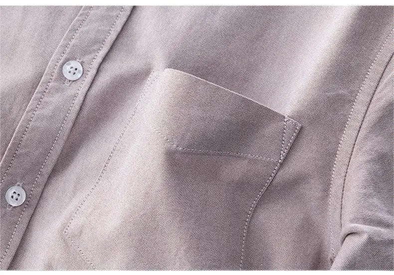 Men’s 100% Cotton Oxford Long-Sleeve Shirt