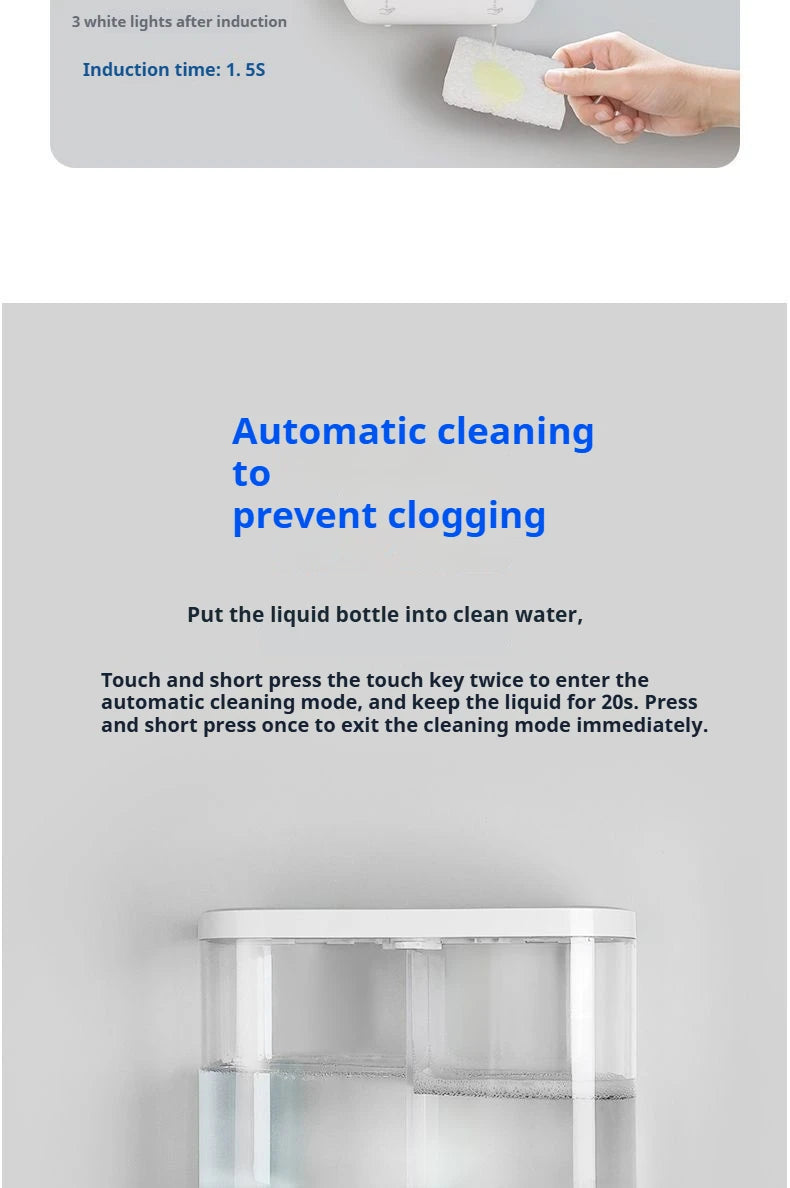Dual-Head Wall-Mounted Automatic Soap Dispenser